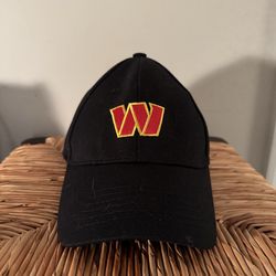 Black MGM National Harbor Washington commanders adjustable cap w/'W' Patch