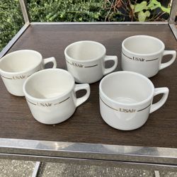 5 US Air Coffee Cups 
