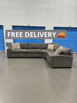 Large gray modular couch free delivery