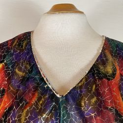 Vintage 80s David Brown California Caftan Psychedelic Dress I Magnin One  Size for Sale in West Linn, OR - OfferUp