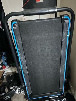 Folding Treadmill Black and Blue