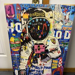 Grafitti Astronaut Art Painting