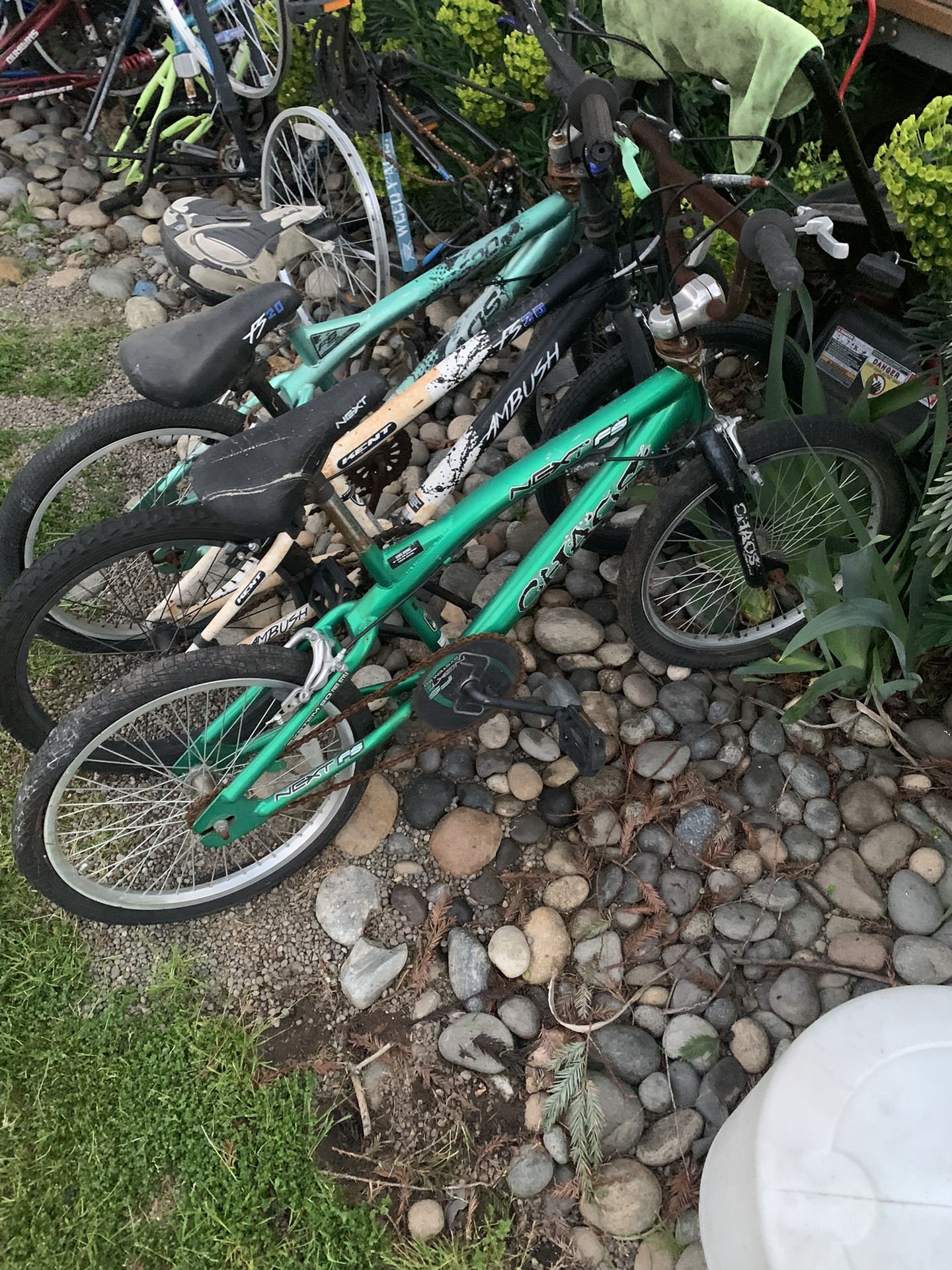 Three 20” BMX Style Bikes