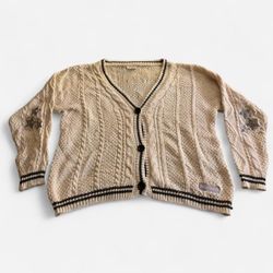 Taylor Swift Folklore Album Cardigan Sweater Size XL/2XL Like New Condition