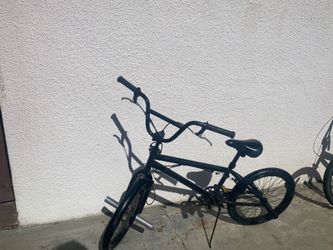 BMX x2- 1 is Black on Black- 1 is Black with red components.