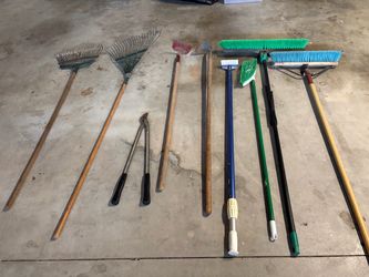 Yard and Cleaning Tool Lot