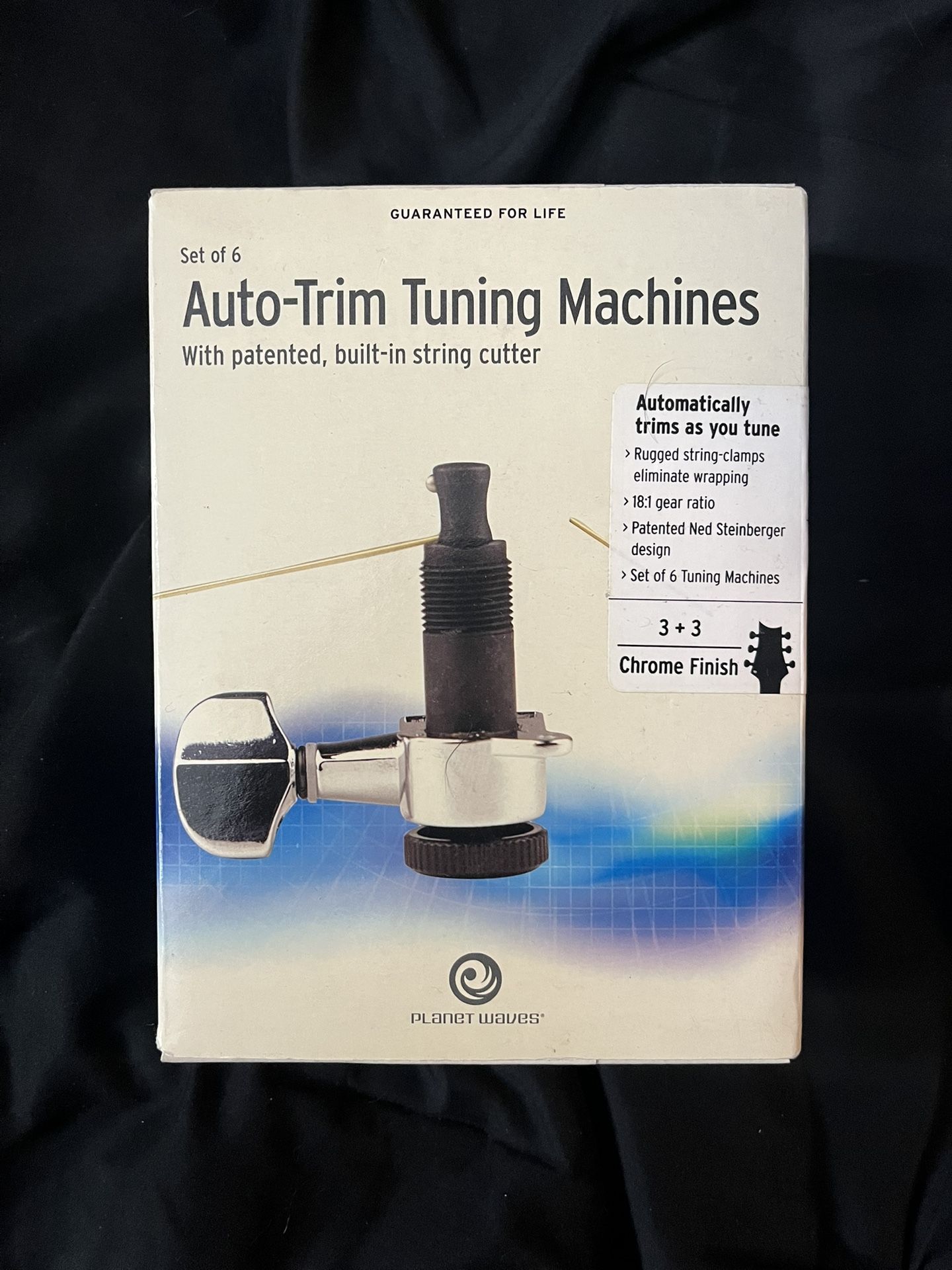 D'Addario Planet Waves Auto-Trim Tuning Machines 6-In-Line