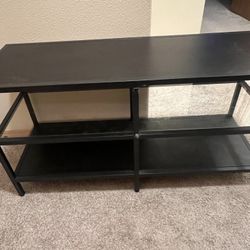 Black TV stand