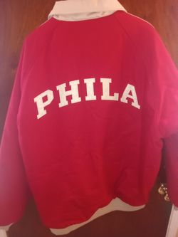 Red bomber jacket