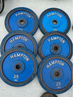 Vintage 35LB Hampton Olympic Weights