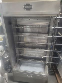 Old Hickory Rotisserie Chicken Machine -Gas Refurbished -7 Spits  35  Chicken  