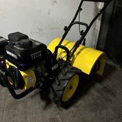 Champion 22 in. Counter Rotating Gas Rear Tine Tiller with Self-Propelled Agricultural Tires 