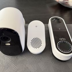 Arlo Security Camera +  Video Doorbell + Chime (Bundle)