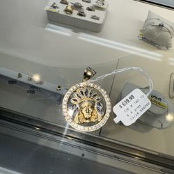 10k Pendant Two Tone 