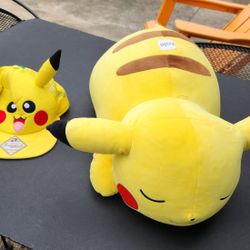 Pokemon Plush Stuffed Animal And Hat