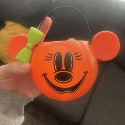 Minnie Mouse Disney Mini Halloween Trick or Treat Bucket Decor