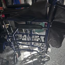 Carex Medical Transport Wheelchair Brand New In Box Footrest Wheel Chair 