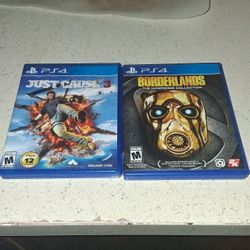 Just Cause 3 And Borderlands The Handsome Collection for The Ps4 