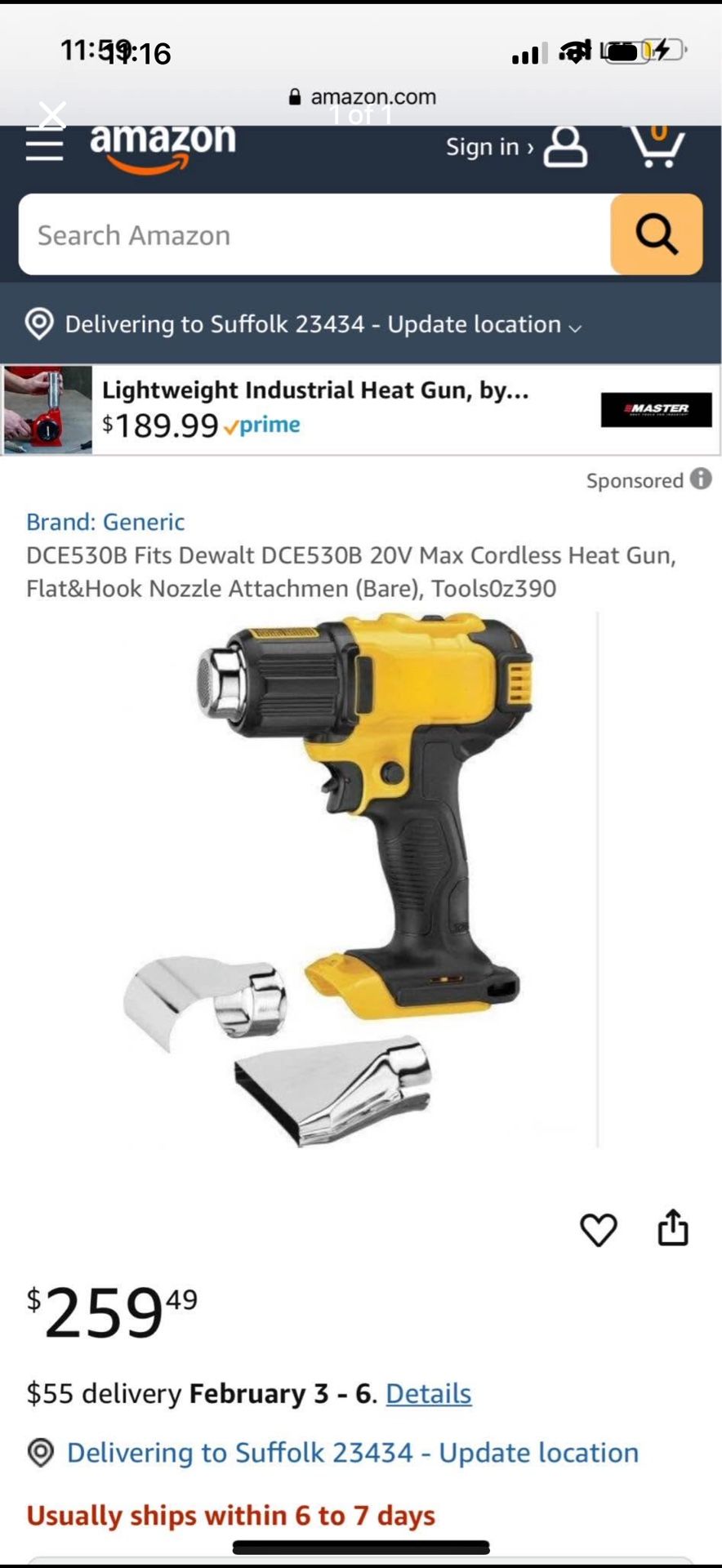 dewalt gun heater 20v