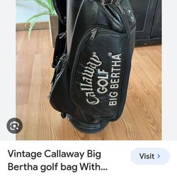Vintage Callaway Big Bertha Golf Bag
