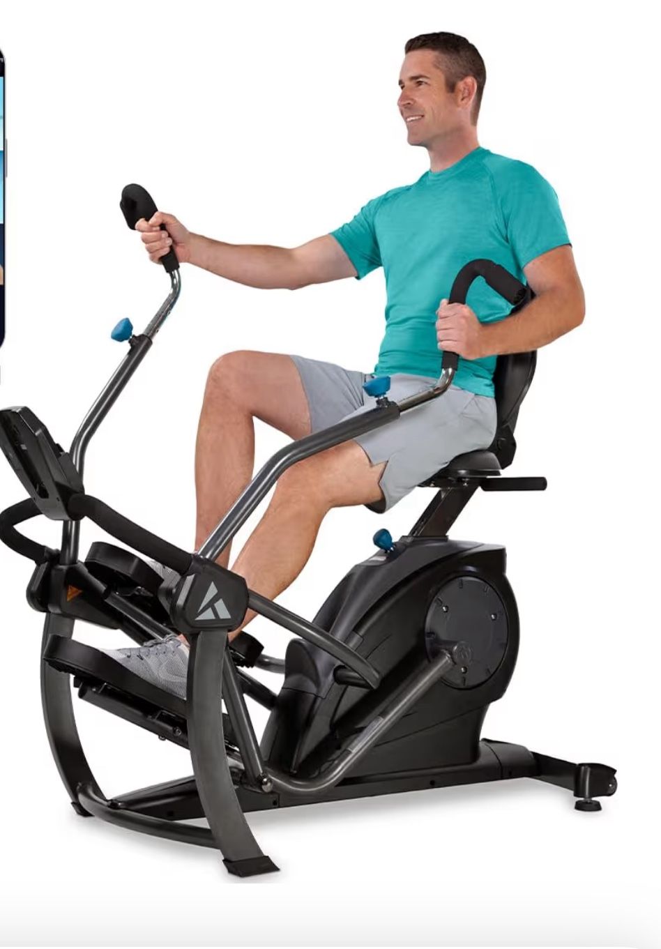 Teeter FreeStep Recumbent Cross Trainer Stepper Zero Impact Exercise Bike