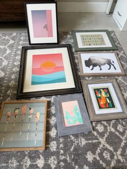 Framed Wall Art 7 set