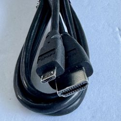 Micro HDMI to HDMI Male Cable Adapter, 4K@60Hz HDR Nylon Braid Cord for GoPro Hero, Zfc, RPi, A6000, A6300, Camera, Video Capture Card,  6FT