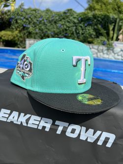 7 1/8 Texas Rangers 59Fifty Mint/black/metallic