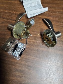 Schlage bed and bath privacy door lock, Satin Nickel, for parts