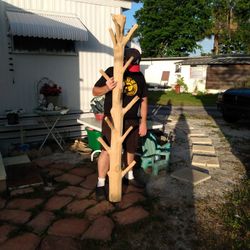 Real Tree Coat Rack