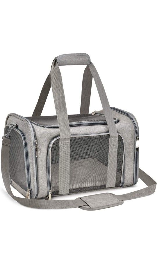 Qlfyuu Cat Carrier Dog Carrier Portable Pet Carrier, Soft Sided Cat Carrier Medium Small