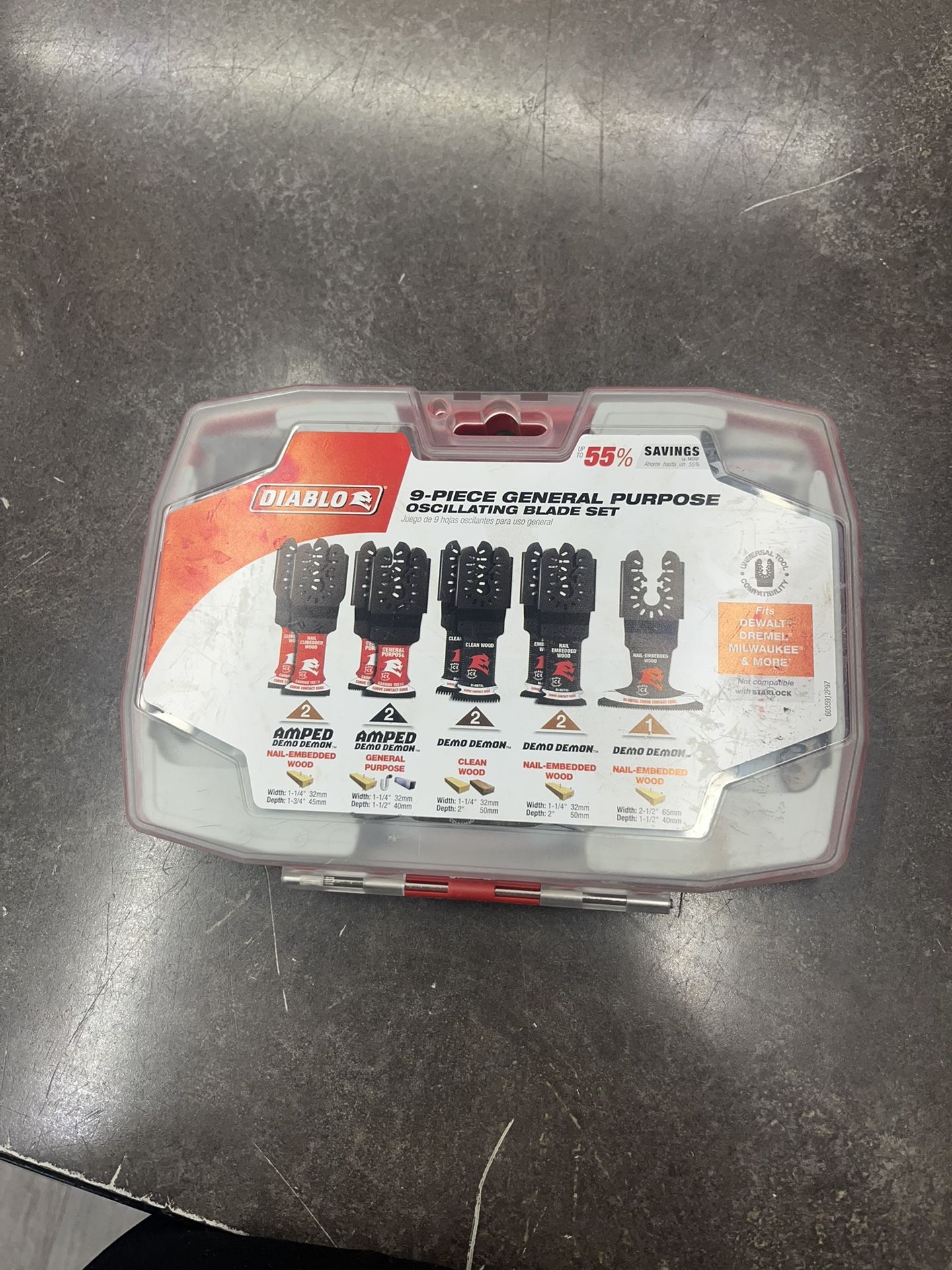 Diablo 9 Pc General Purpose Oscillating Blade Set 