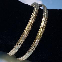14k Bangle Bracelets 