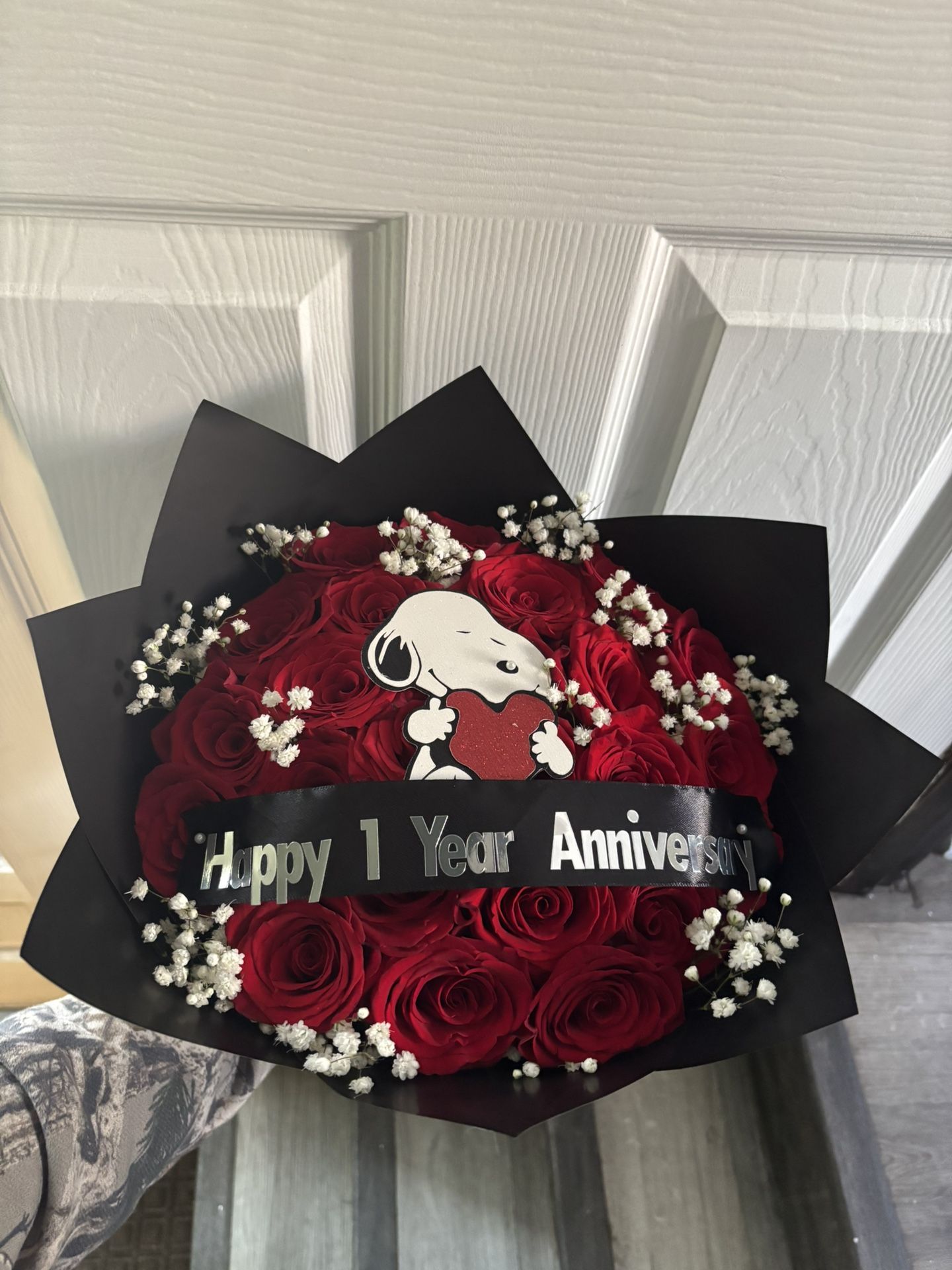25 Roses, Baby Breath With Add Ons Bouquet