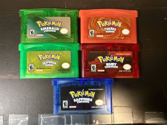 Pokémon Gameboy Advance Games