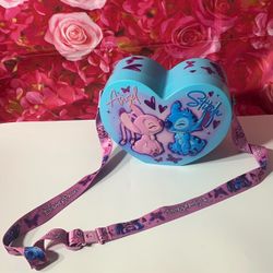 Disney Parks Stitch & Angel Valentines Heart Popcorn Bucket