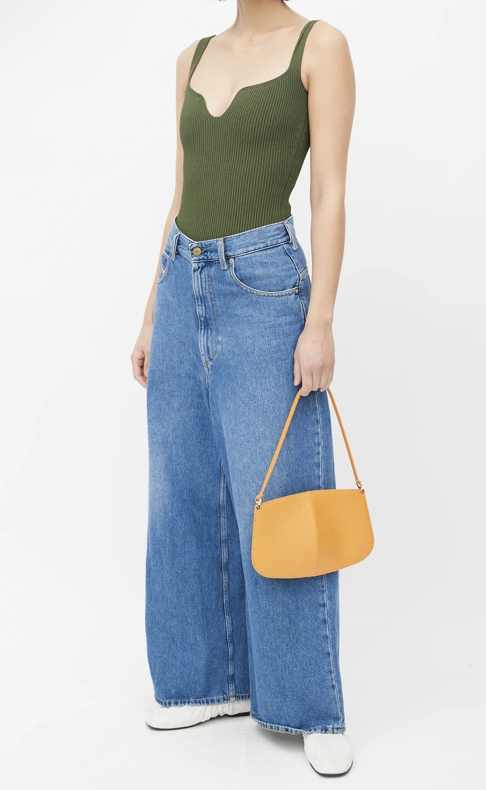 Louis Vuitton Leather And Suede Pochette 