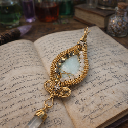 Handmade one of a kind moonstone amulet 🧚‍♀️