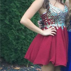 Homecoming, Prom, Red Dress, Medium, Dancing Queen