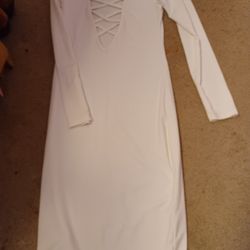 Sexy White Dress NEED IT GONE NOW I NEED THE MONEY Up For Grabs NOW  Size Medium