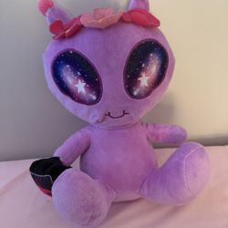 Alien Cute Purple & Floral Plushie