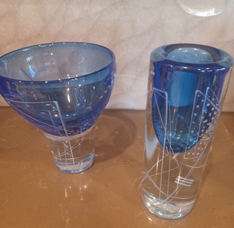 Hand Blown Glass Vases
