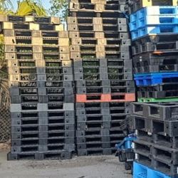 100 Plastic Pallets - Excellent Condition.  