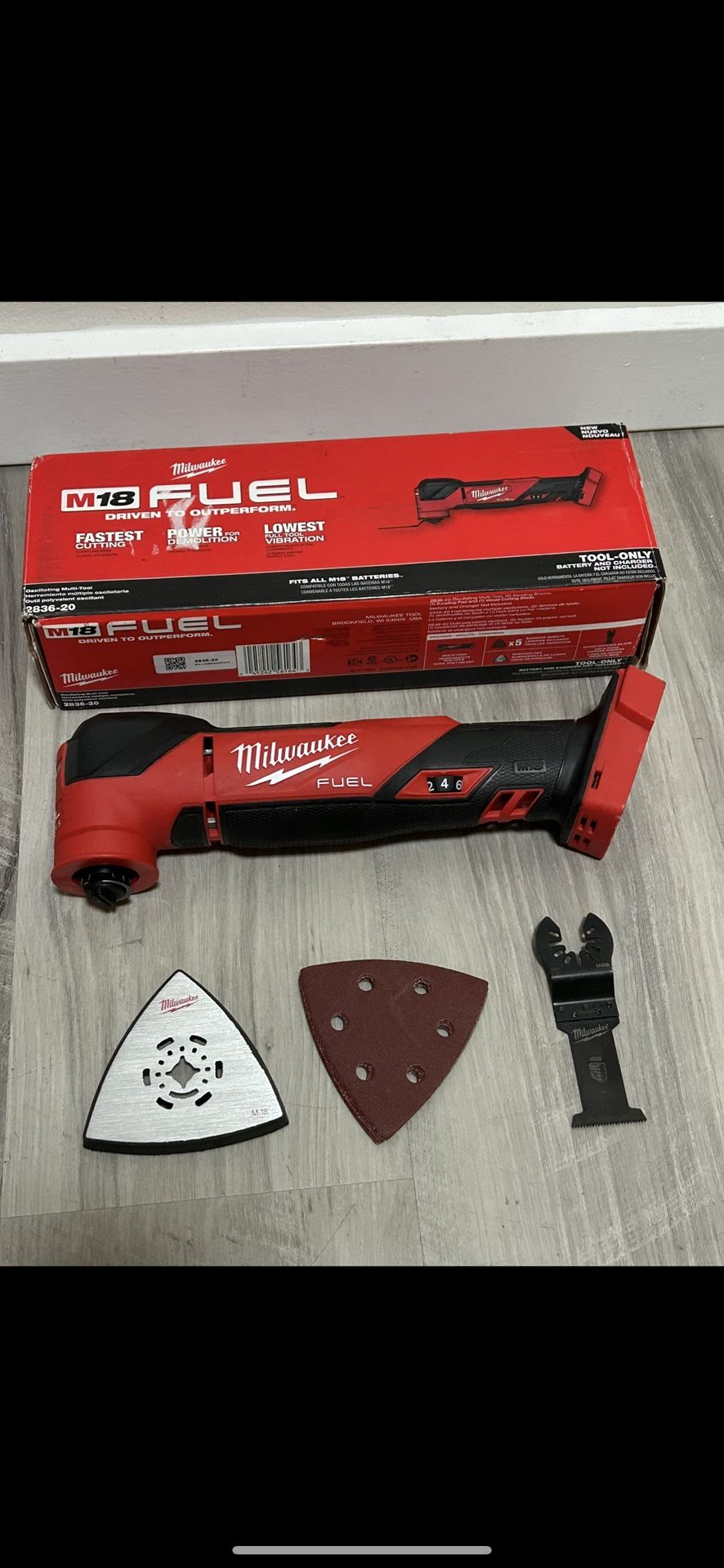 Milwaukee M18 FUEL 18V Lithium-Ion Cordless Brushless Oscillating Multi-Tool (Tool-Only)