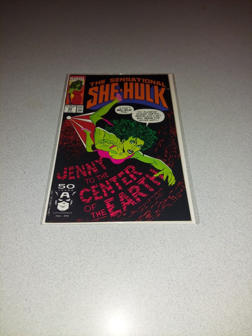1991 THE SENSATIONAL SHE-HULK #32 COMIC BAGGED AND BOARDED