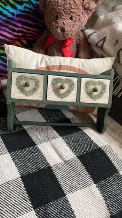 Vintage shelf with drawers
