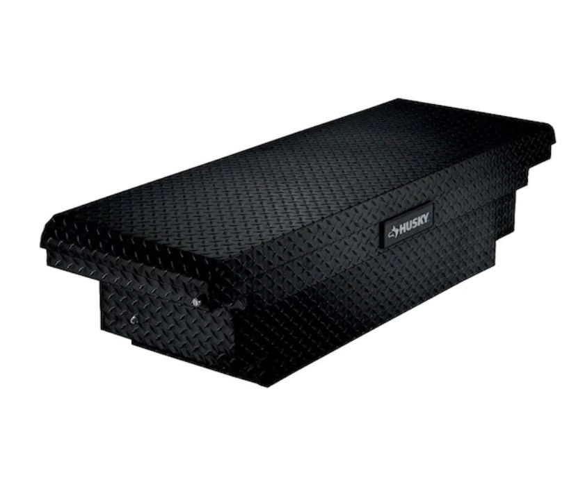 Husky 61.86 in. Matte Black Aluminum Low Profile Mid-Size Crossbed Truck Tool Box @3