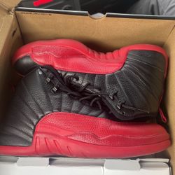 Black Varsity Red Jordan 12s Size 11