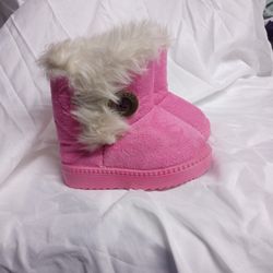 Baby Girls Pink Winter Boots