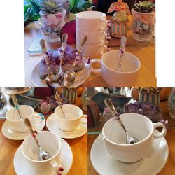 Spiritual hand made set of 4 cups Decorations